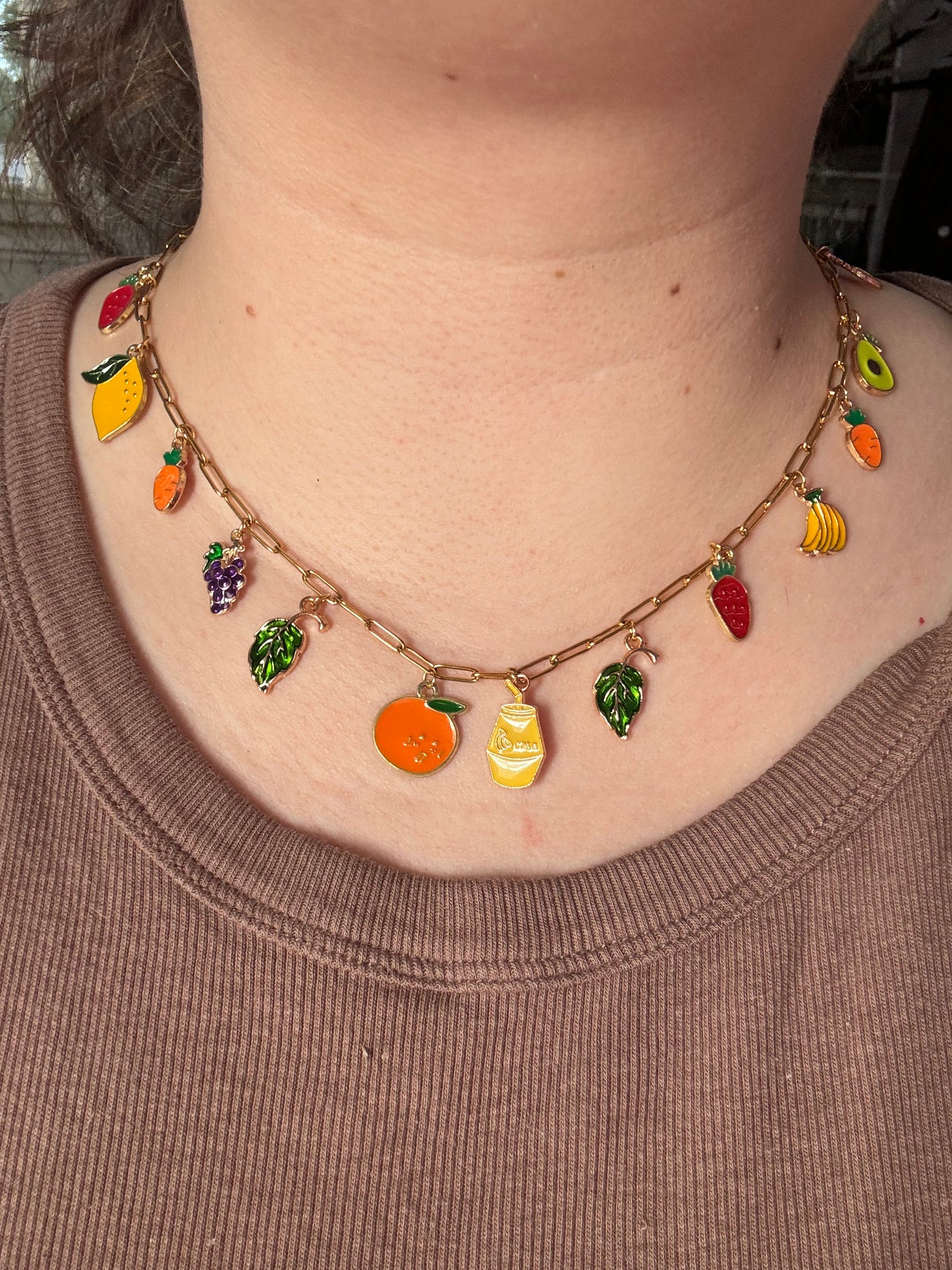 Fruit Charm Necklace