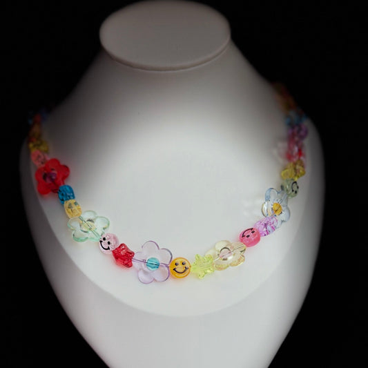 Y2K Happy Flower Necklace