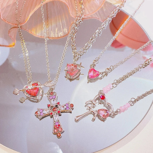 Pink Pendant Necklace