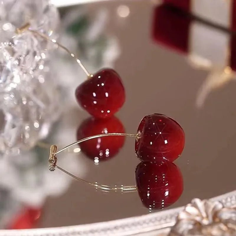 Cherry Earrings - Pluere Co.