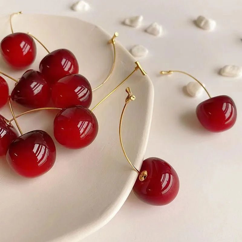 Cherry Earrings - Pluere Co.