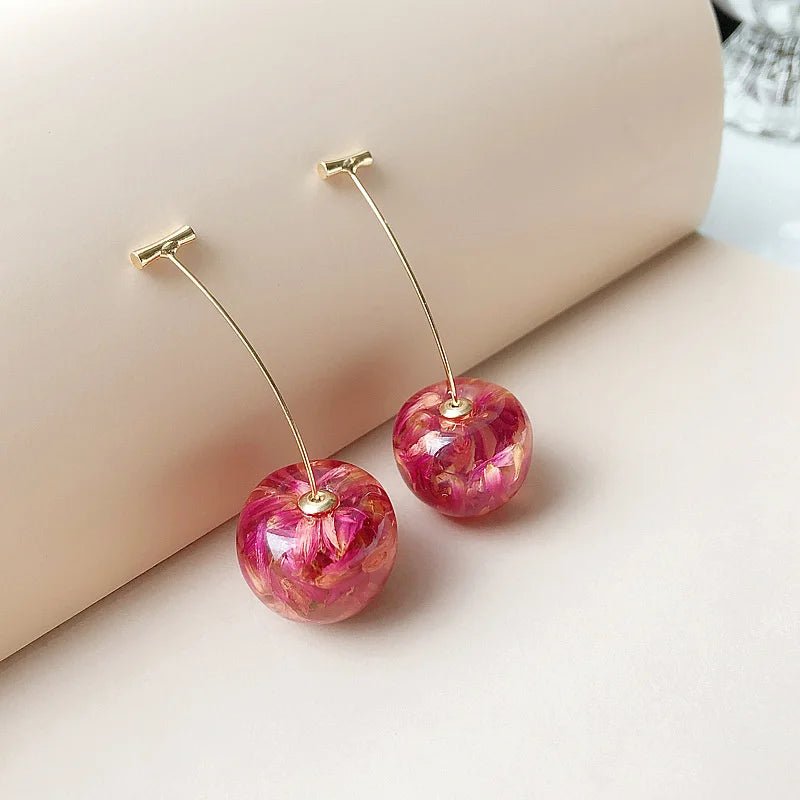 Cherry Earrings - Pluere Co.