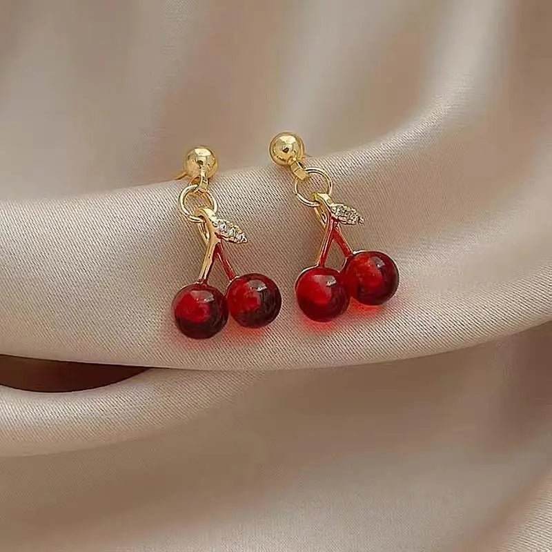 Cherry Earrings - Pluere Co.