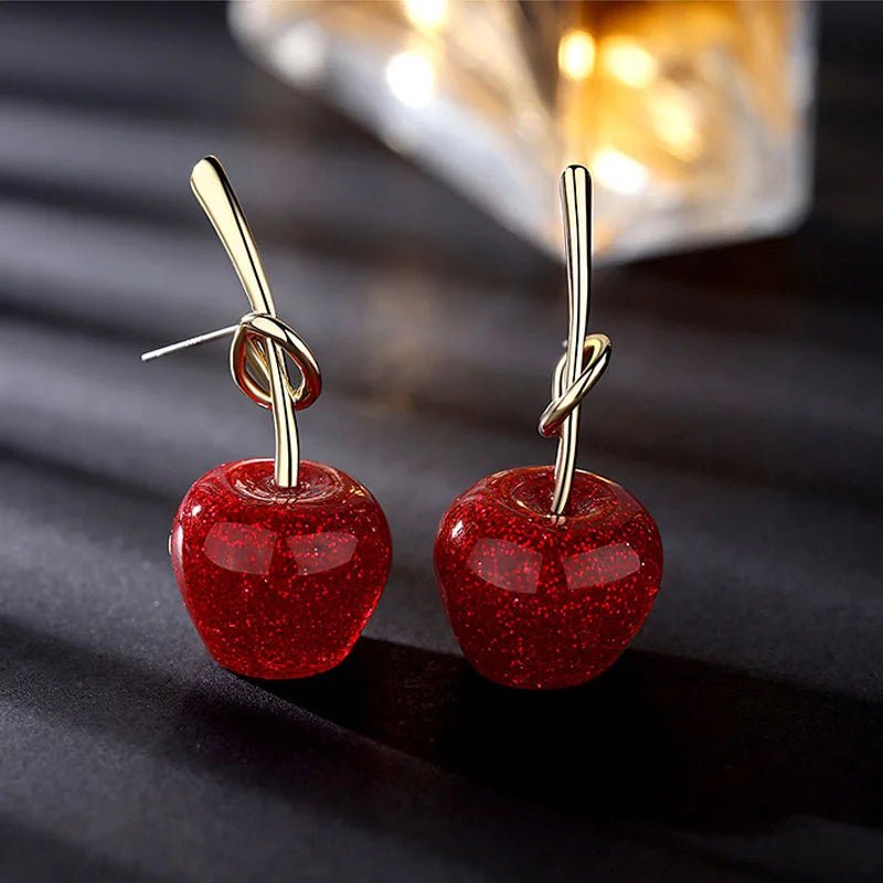 Cherry Earrings - Pluere Co.