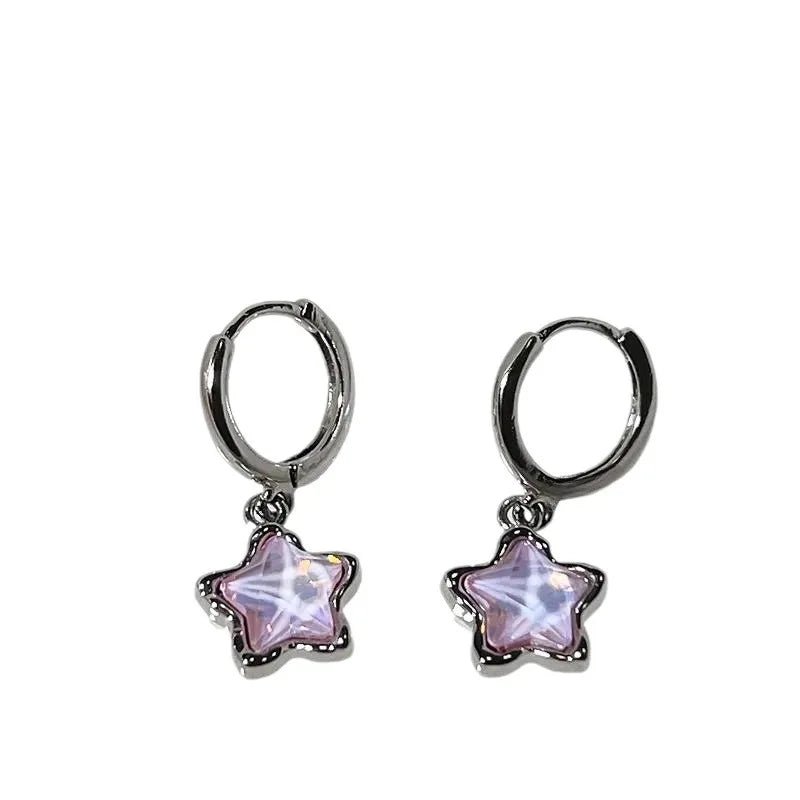 Gothic Fairy Star Earrings - Y2K Vintage Jewelry - Pluere Co.